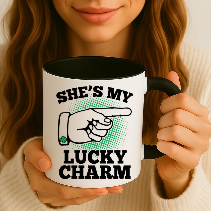 She's My Lucky Charm St Patrick's Day Matching Couples Mug