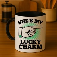 She's My Lucky Charm St Patrick's Day Matching Couples Mug