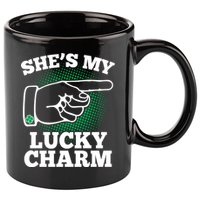 She's My Lucky Charm St Patrick's Day Matching Couples 11oz C Handle Ceramic Mug