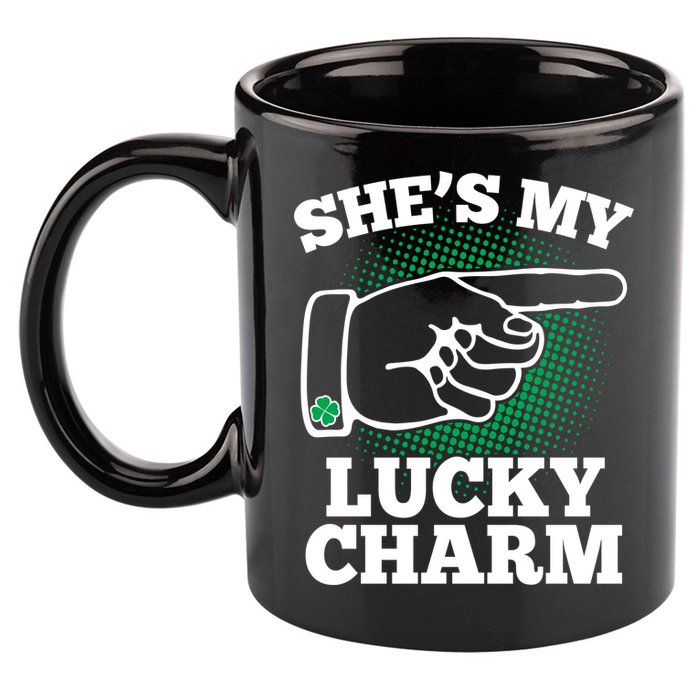 She's My Lucky Charm St Patrick's Day Matching Couples 11oz C Handle Ceramic Mug