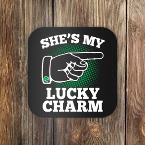 She's My Lucky Charm St Patrick's Day Matching Couples Coaster