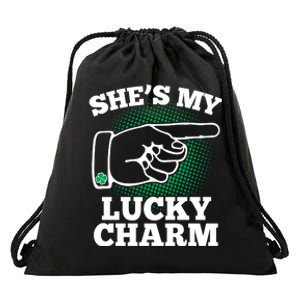 She's My Lucky Charm St Patrick's Day Matching Couples Drawstring Bag