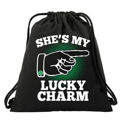 She's My Lucky Charm St Patrick's Day Matching Couples Drawstring Bag