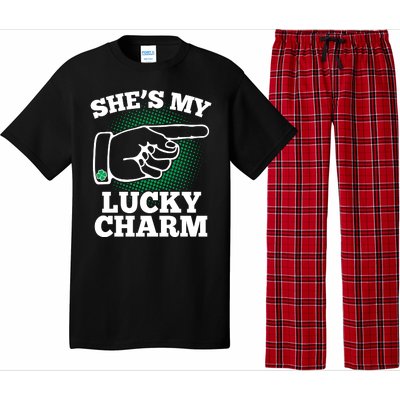 She's My Lucky Charm St Patrick's Day Matching Couples Pajama Set