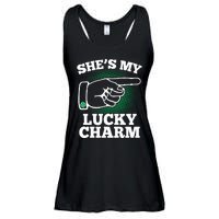 She's My Lucky Charm St Patrick's Day Matching Couples Ladies Essential Flowy Tank