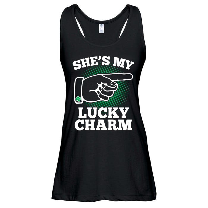 She's My Lucky Charm St Patrick's Day Matching Couples Ladies Essential Flowy Tank