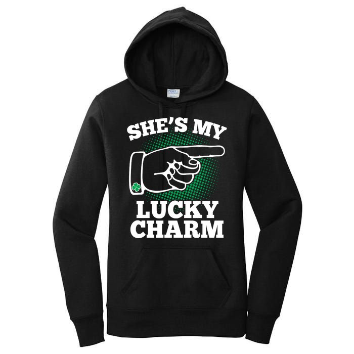 She's My Lucky Charm St Patrick's Day Matching Couples Women's Pullover Hoodie