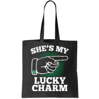 She's My Lucky Charm St Patrick's Day Matching Couples Tote Bag