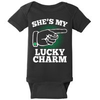 She's My Lucky Charm St Patrick's Day Matching Couples Baby Bodysuit