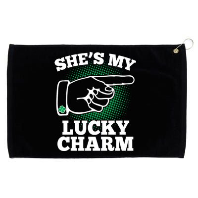 She's My Lucky Charm St Patrick's Day Matching Couples Grommeted Golf Towel