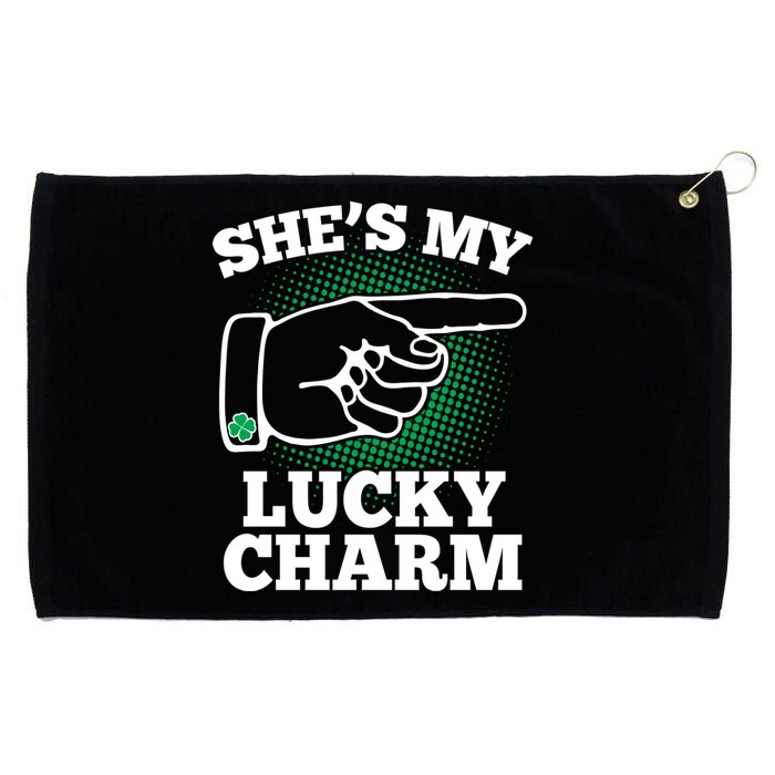 She's My Lucky Charm St Patrick's Day Matching Couples Grommeted Golf Towel