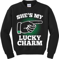 She's My Lucky Charm St Patrick's Day Matching Couples Kids Sweatshirt