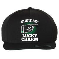 She's My Lucky Charm St Patrick's Day Matching Couples Wool Snapback Cap