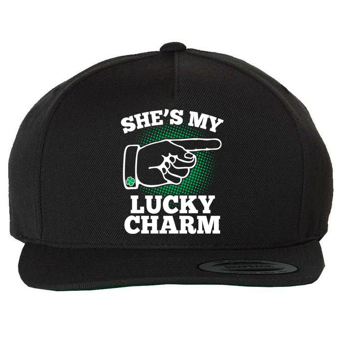 She's My Lucky Charm St Patrick's Day Matching Couples Wool Snapback Cap