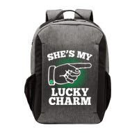 She's My Lucky Charm St Patrick's Day Matching Couples Vector Backpack