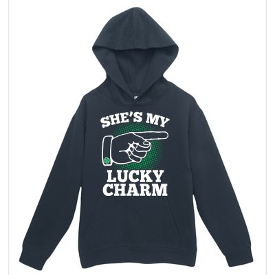 She's My Lucky Charm St Patrick's Day Matching Couples Urban Pullover Hoodie