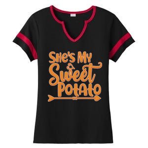 She's My Sweet Potato Ladies Halftime Notch Neck Tee