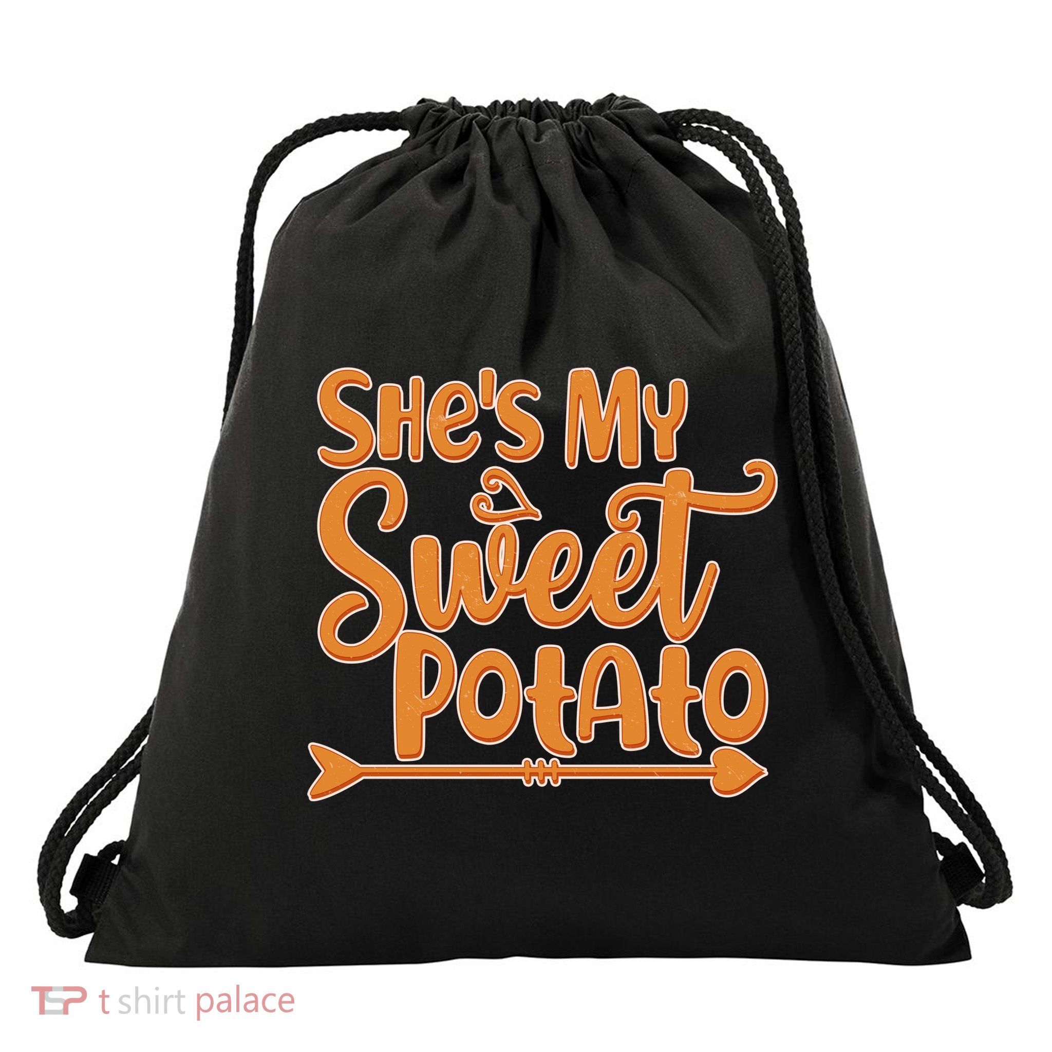 She's My Sweet Potato Drawstring Bag