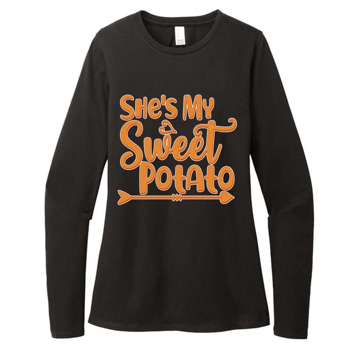 She's My Sweet Potato Womens CVC Long Sleeve Shirt