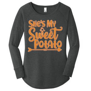 She's My Sweet Potato Women's Perfect Tri Tunic Long Sleeve Shirt