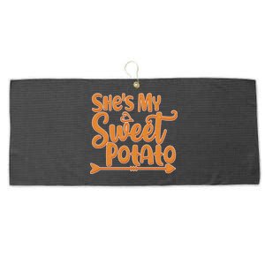 She's My Sweet Potato Large Microfiber Waffle Golf Towel