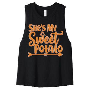 She's My Sweet Potato Women's Racerback Cropped Tank