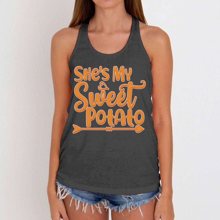 She's My Sweet Potato Women's Knotted Racerback Tank