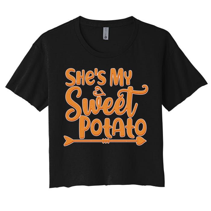 She's My Sweet Potato Women's Crop Top Tee