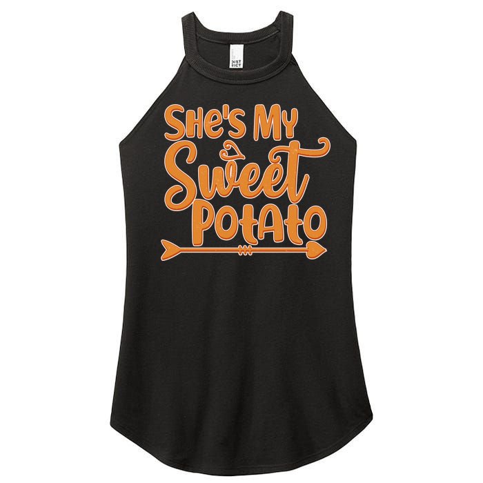 She's My Sweet Potato Women's Perfect Tri Rocker Tank