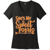 She's My Sweet Potato Women's V-Neck T-Shirt