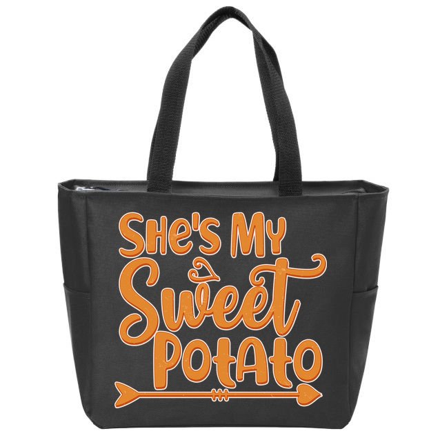 She's My Sweet Potato Zip Tote Bag