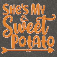 She's My Sweet Potato Cotton Canvas Backpack