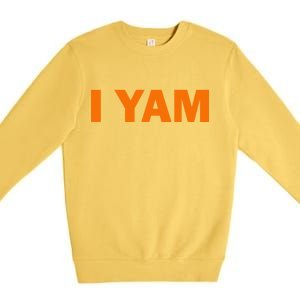 She's My Sweet Potato I YAM Matching Couples Premium Crewneck Sweatshirt