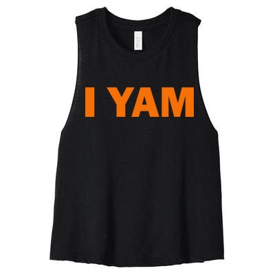 She's My Sweet Potato I YAM Matching Couples Women's Racerback Cropped Tank