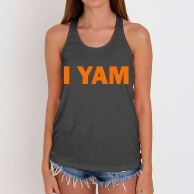 She's My Sweet Potato I YAM Matching Couples Women's Knotted Racerback Tank