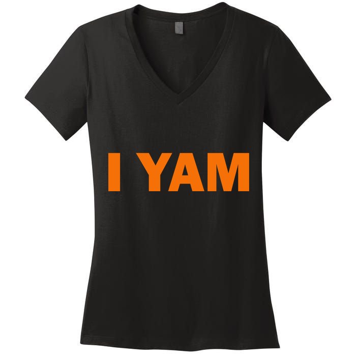 She's My Sweet Potato I YAM Matching Couples Women's V-Neck T-Shirt