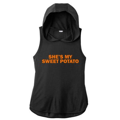 She's My Sweet Potato Matching Couples Ladies PosiCharge Tri-Blend Wicking Draft Hoodie Tank