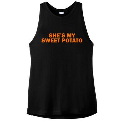 She's My Sweet Potato Matching Couples Ladies PosiCharge Tri-Blend Wicking Tank