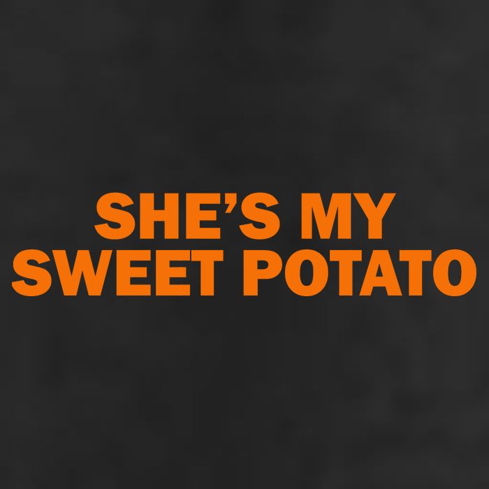 She's My Sweet Potato Matching Couples 7 Panel Mesh Trucker Snapback Hat