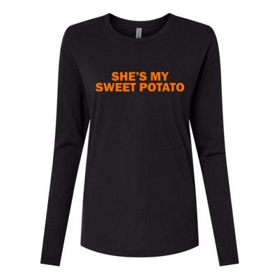 She's My Sweet Potato Matching Couples Womens Cotton Relaxed Long Sleeve T-Shirt