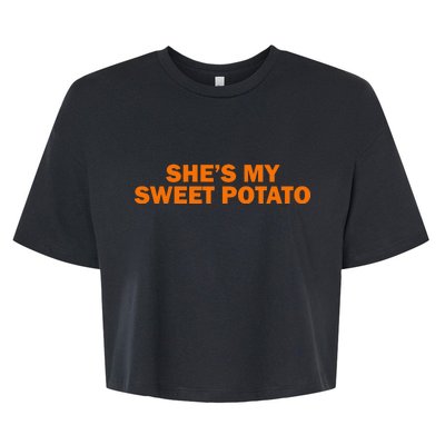 She's My Sweet Potato Matching Couples Bella+Canvas Jersey Crop Tee