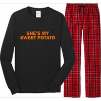 She's My Sweet Potato Matching Couples Long Sleeve Pajama Set