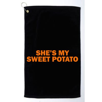 She's My Sweet Potato Matching Couples Golf Towel