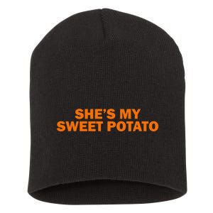 She's My Sweet Potato Matching Couples Short Acrylic Beanie