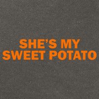 She's My Sweet Potato Matching Couples Cotton Canvas Backpack