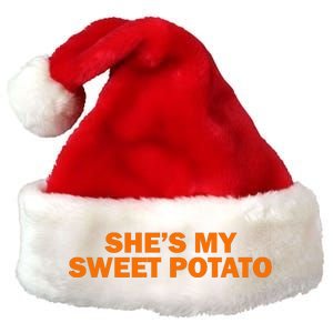 She's My Sweet Potato Matching Couples Premium Christmas Santa Hat