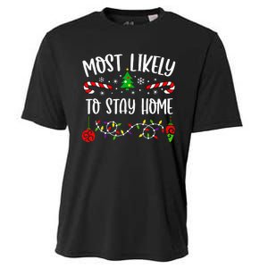 Stay Home for Christmas Hilarious Family Holiday Gift Cooling Performance Crew T-Shirt