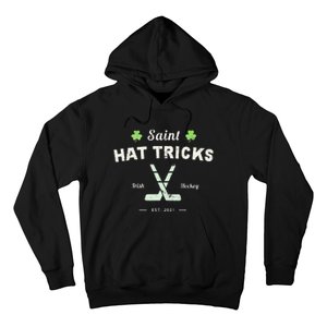 SAINT HATRICKS Funny St Patrick's Day Irish Hockey Club Hoodie