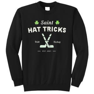 SAINT HATRICKS Funny St Patrick's Day Irish Hockey Club Sweatshirt