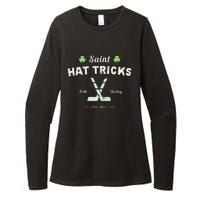 SAINT HATRICKS Funny St Patrick's Day Irish Hockey Club Womens CVC Long Sleeve Shirt